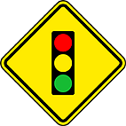 A-14 — Semáforo à frente  Adverte ao condutor do veículo da existência, adiante, de uma sinalização semafórica de regulamentação.