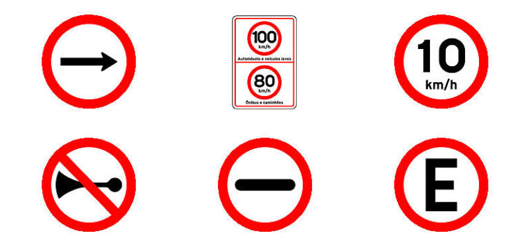 Simulado Detran Placas de Regulamentação 2024